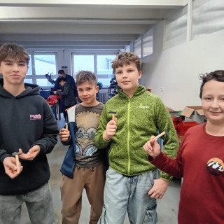 Žáci 7.B si vyzkoušeli práci v dílnách SŠPHZ v Uherském Hradišti