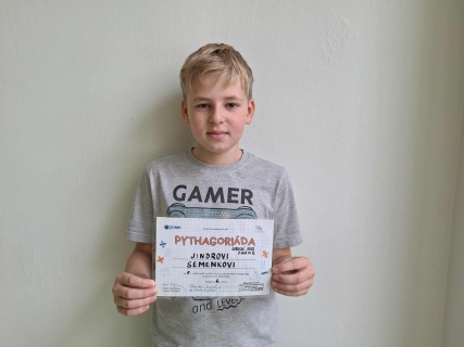 Náš páťák mezi šesťáky v okresním kole PYTHAGORIÁDY!